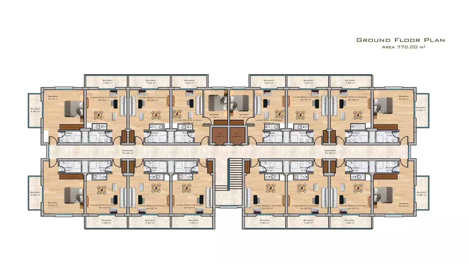 Квартира 34м² в Кипре, Искеле. Стоимостью 113700€ аренда фото-16