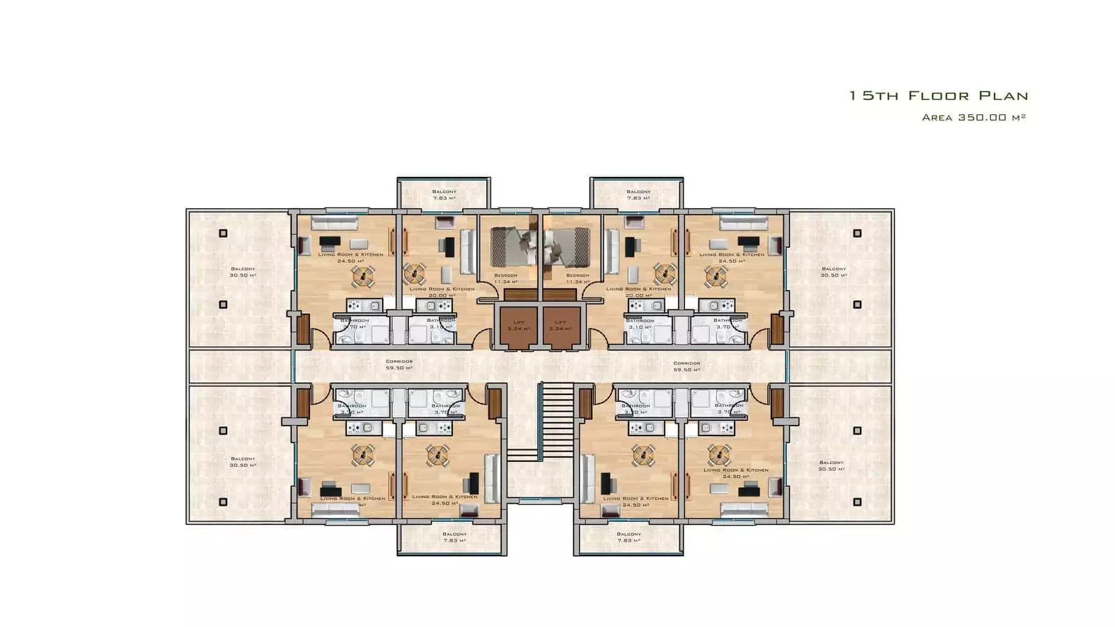 Квартира 34м² в Кипре, Искеле. Стоимостью 113700€ аренда фото-19