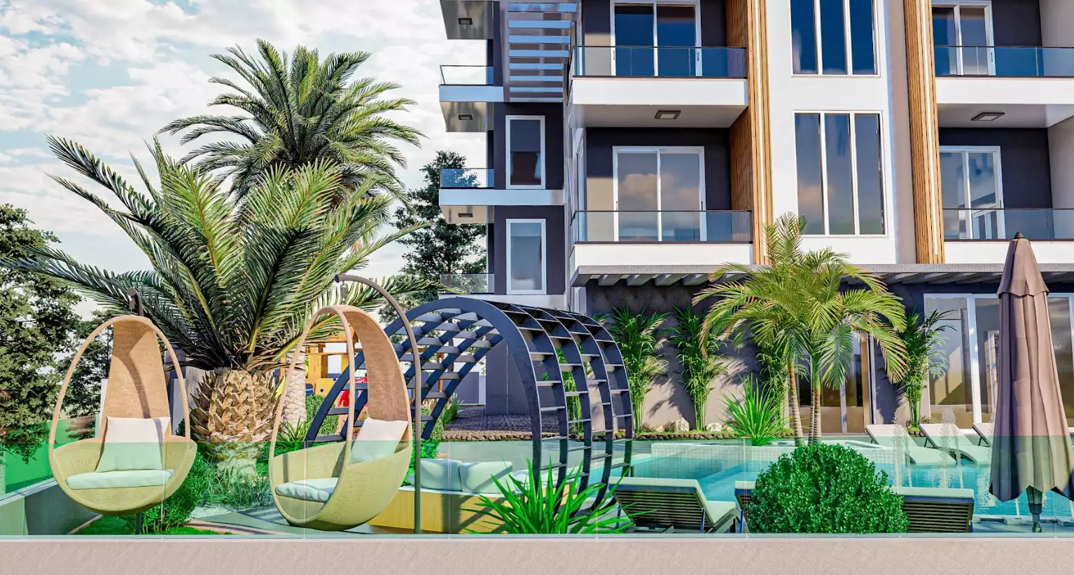 Квартира 49м² в Турции, Махмутлар. Стоимостью 94000€ аренда фото-5