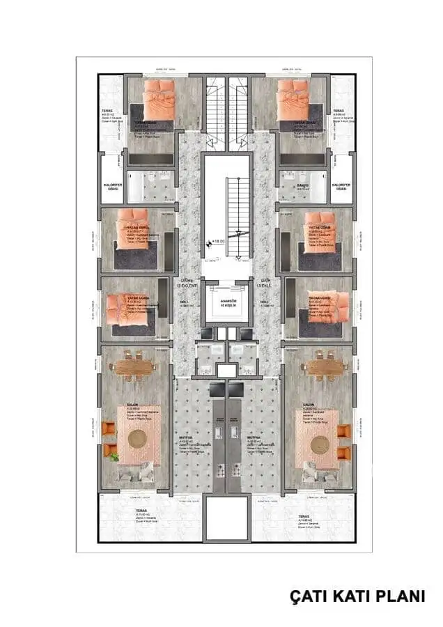 Квартира 125м² в Турции, Газипаша. Стоимостью 170000€ аренда фото-26