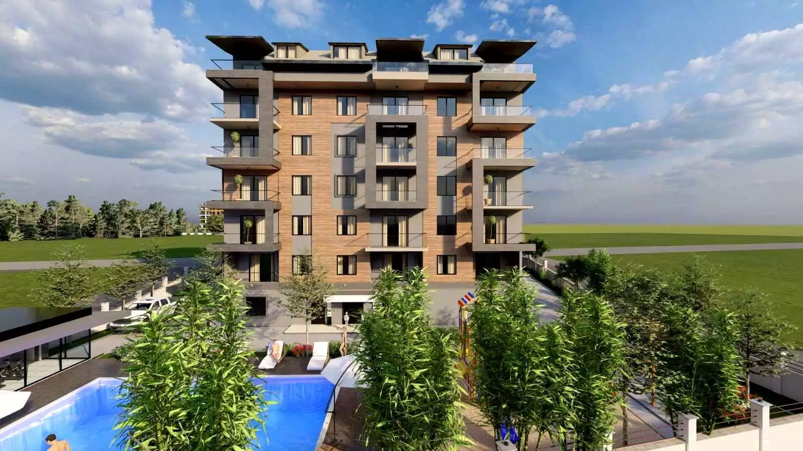 Квартира 51м² в Турции, Газипаша. Стоимостью 100000€ аренда фото-2