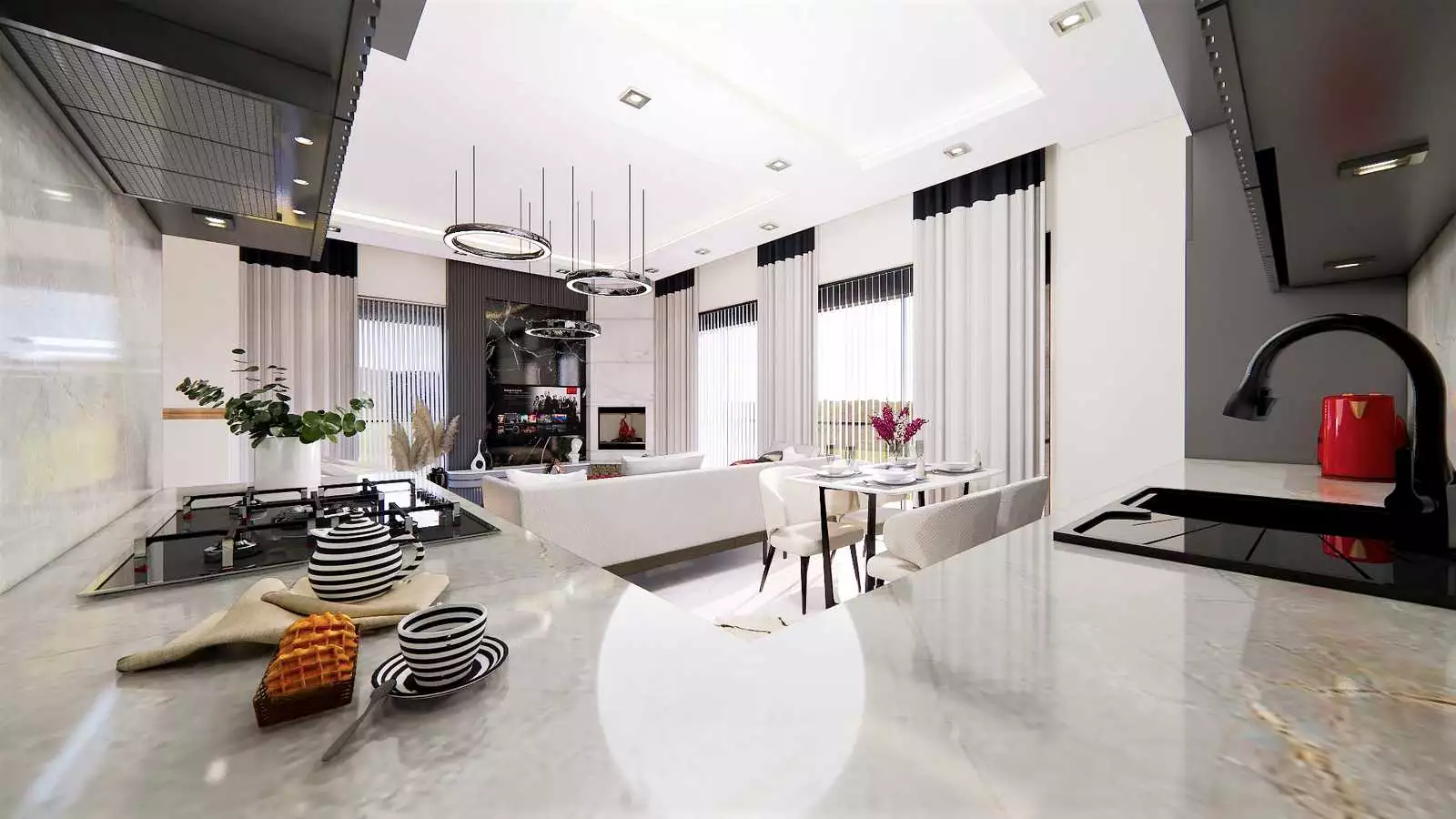 Квартира 50м² в Турции, Газипаша. Стоимостью 95000€ аренда фото-19