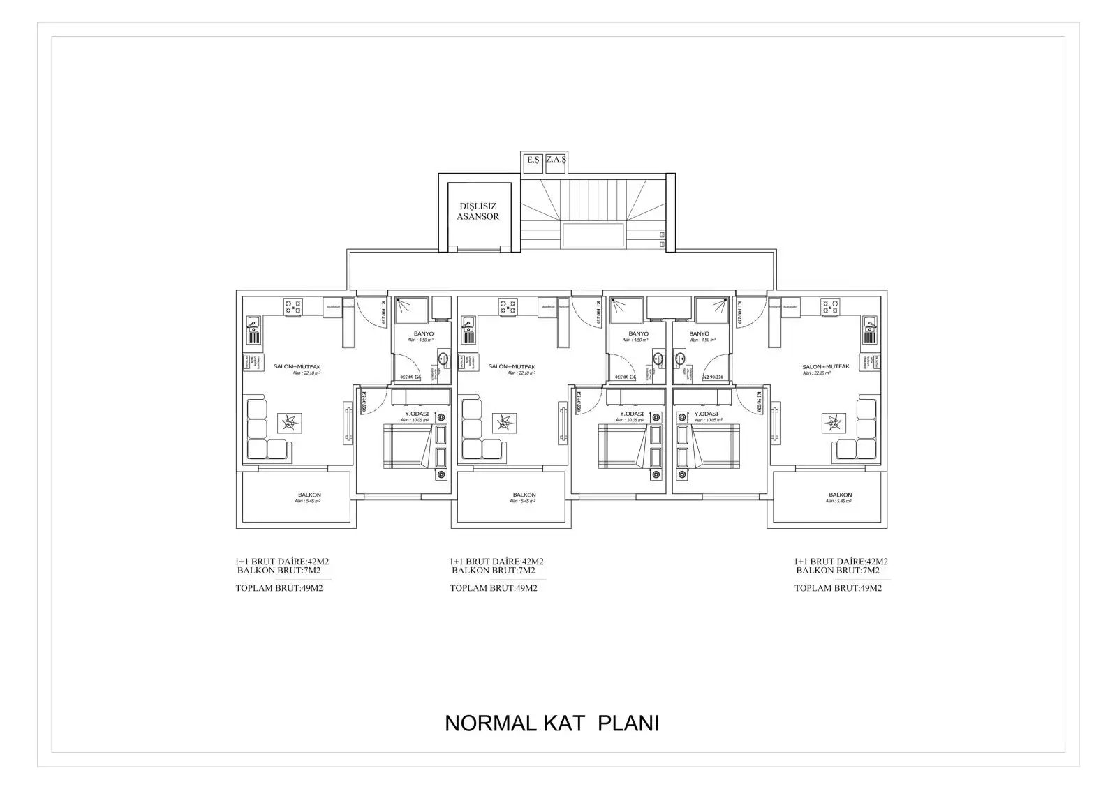 Квартира 52м² в Турции, Демирташ. Стоимостью 130000€ аренда фото-10