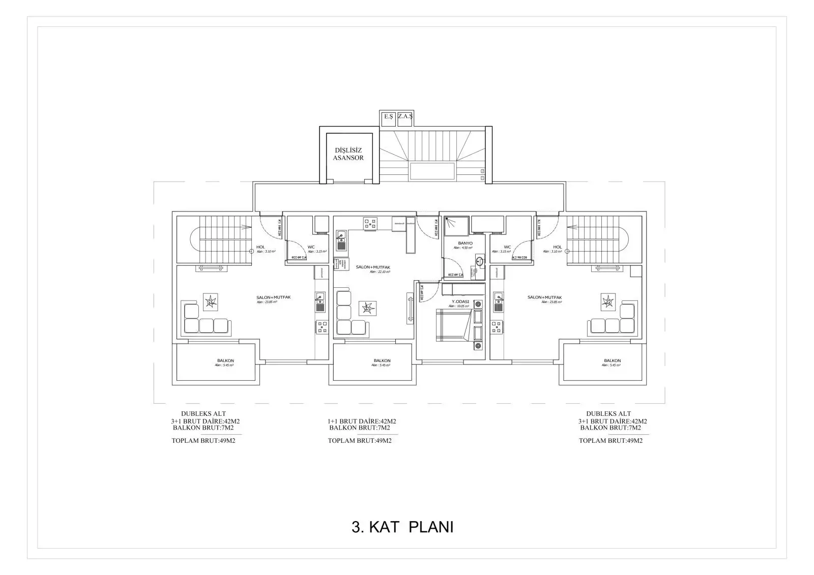 Квартира 52м² в Турции, Демирташ. Стоимостью 130000€ аренда фото-11