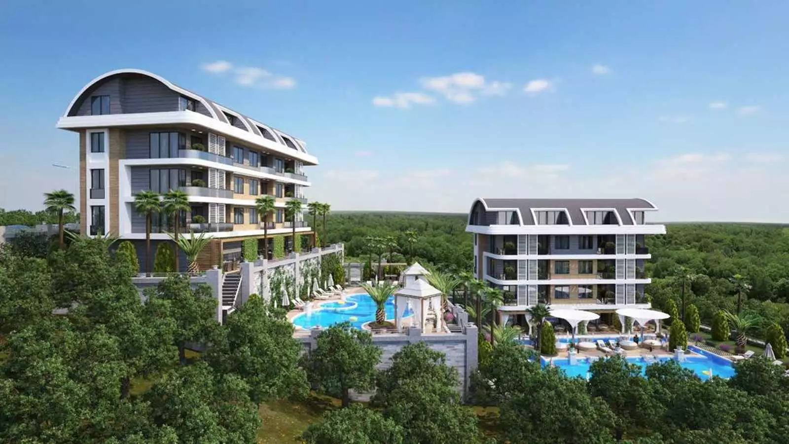 Квартира 46м² в Турции, Каргыджак. Стоимостью 155000€ аренда фото-2