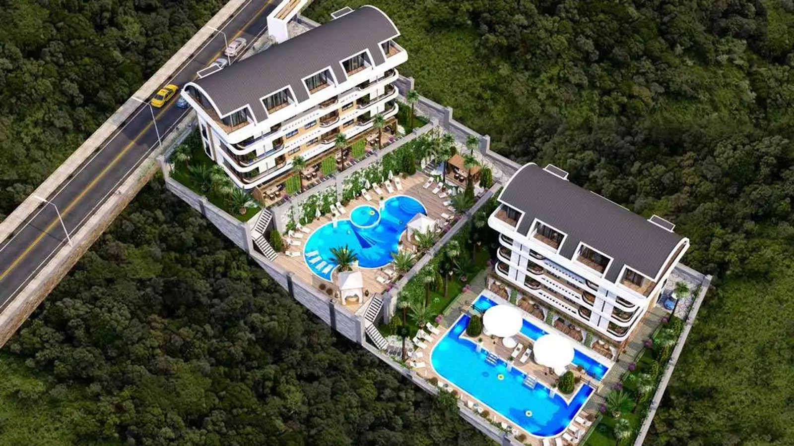 Квартира 46м² в Турции, Каргыджак. Стоимостью 155000€ аренда фото-5