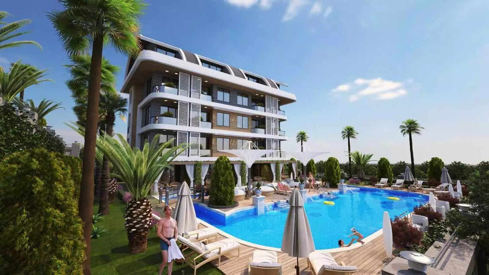 Квартира 46м² в Турции, Каргыджак. Стоимостью 155000€ аренда фото-8