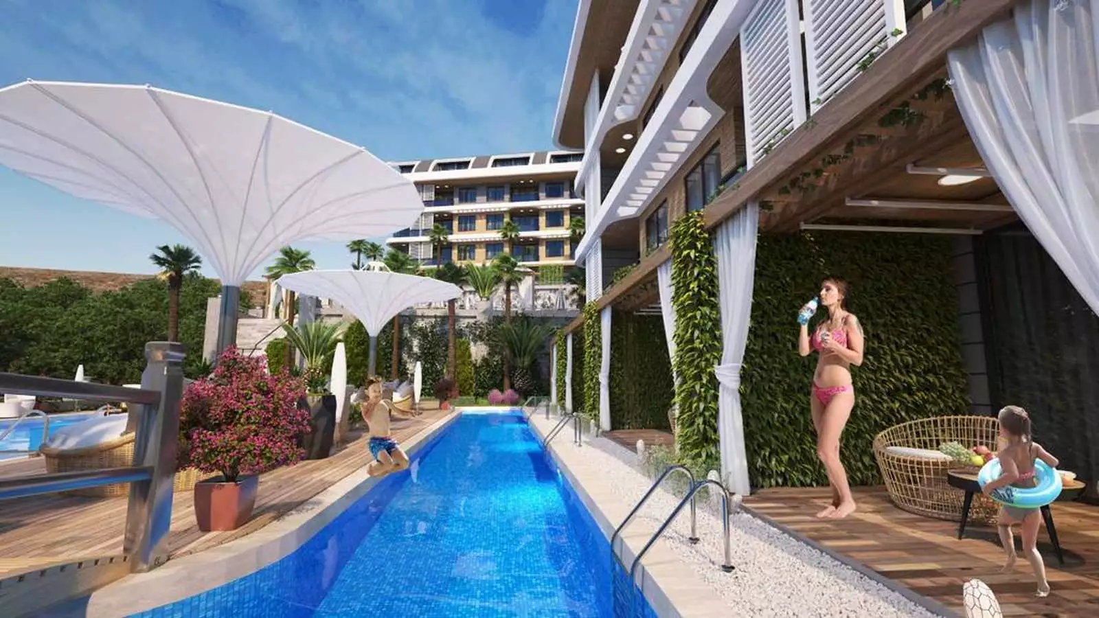 Квартира 46м² в Турции, Каргыджак. Стоимостью 155000€ аренда фото-11