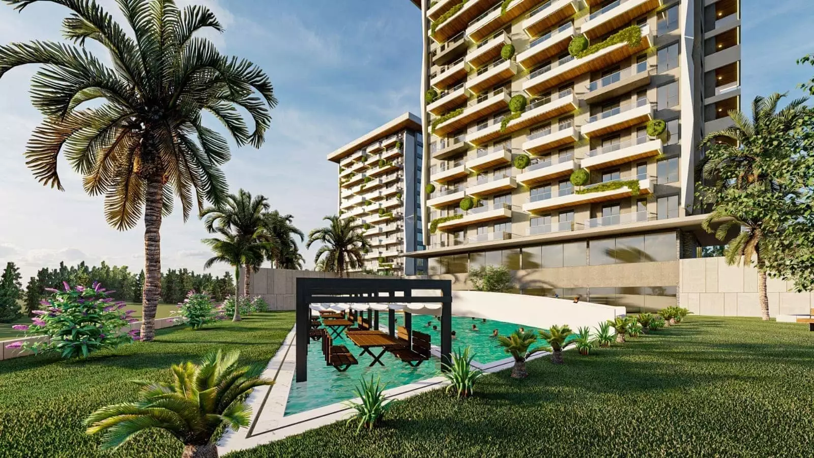 Квартира 67м² в Турции, Махмутлар. Стоимостью 143000€ аренда фото-9