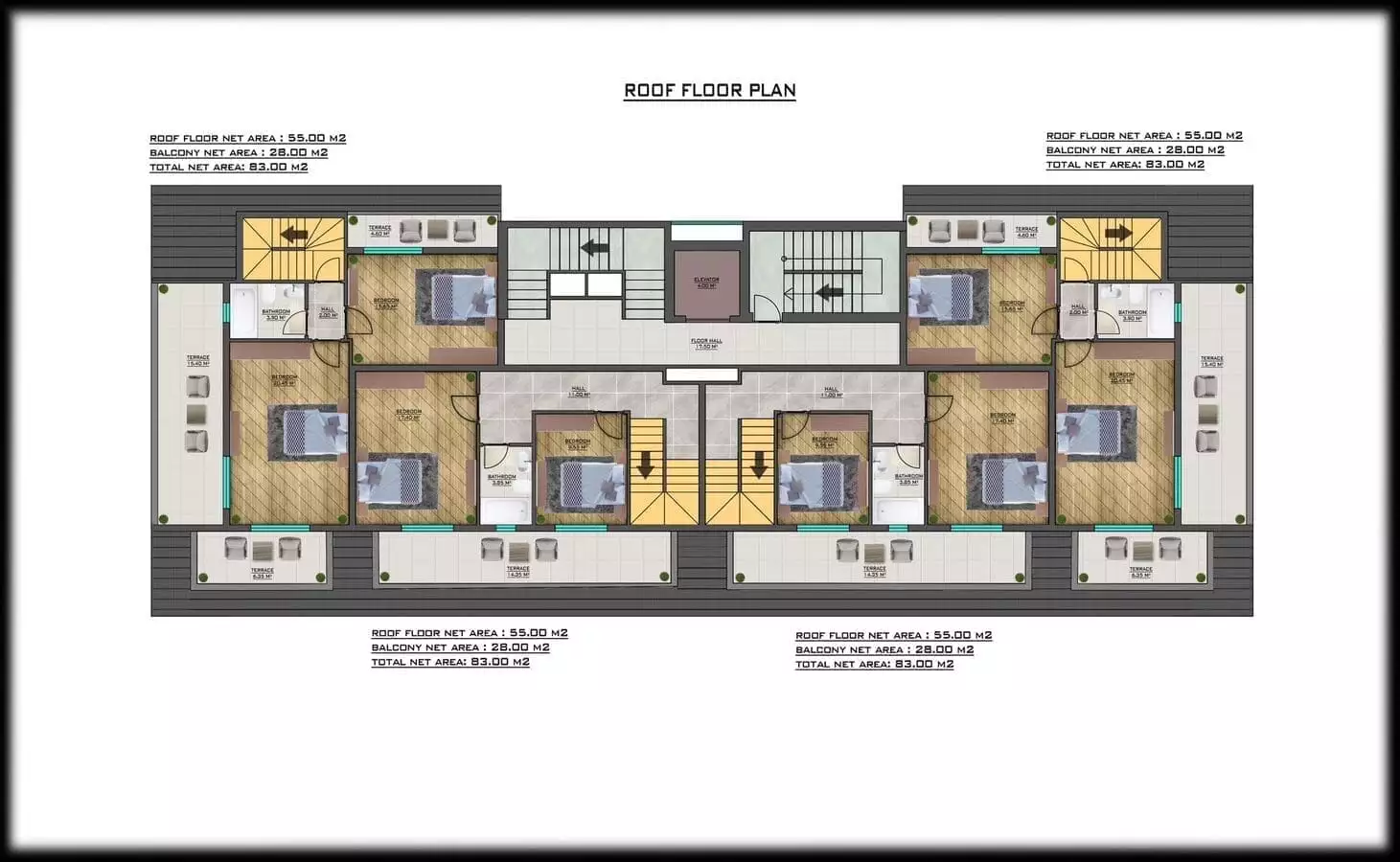 Квартира 78м² в Турции, Махмутлар. Стоимостью 170000€ аренда фото-17