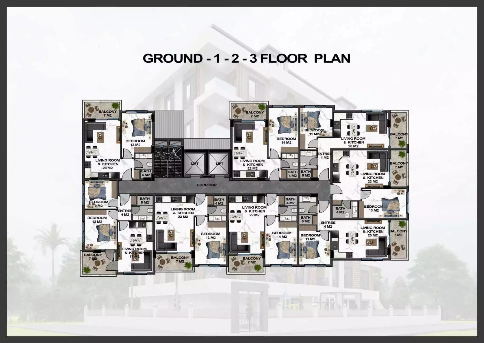Квартира 47м² в Турции, Махмутлар. Стоимостью 130000€ аренда фото-28