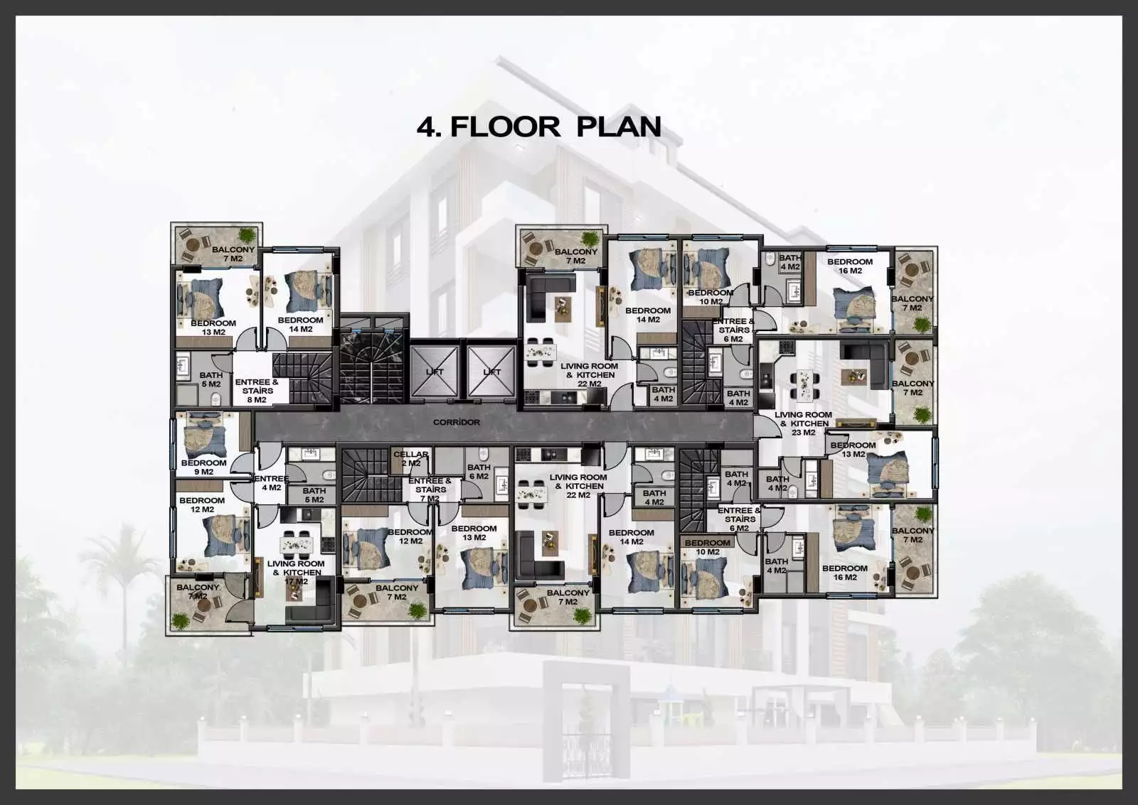Квартира 47м² в Турции, Махмутлар. Стоимостью 130000€ аренда фото-29