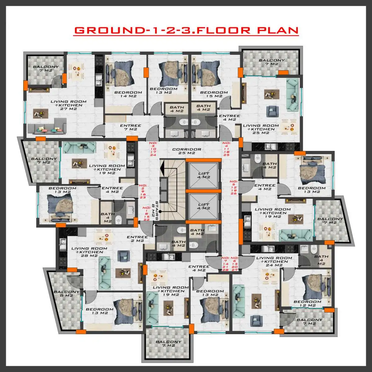 Квартира 55м² в Турции, Махмутлар. Стоимостью 130000€ аренда фото-28