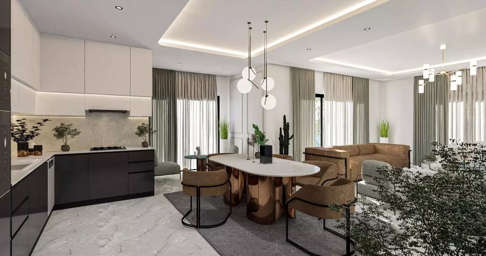 Квартира 56м² в Турции, Махмутлар. Стоимостью 139000€ аренда фото-9