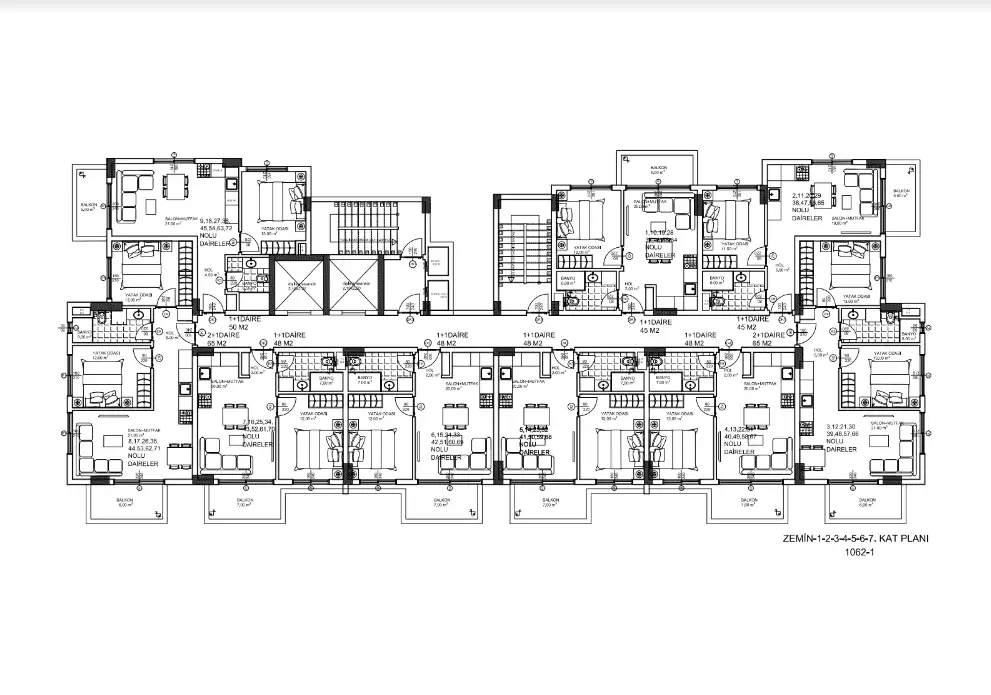 Квартира 48м² в Турции, Махмутлар. Стоимостью 100000€ аренда фото-9