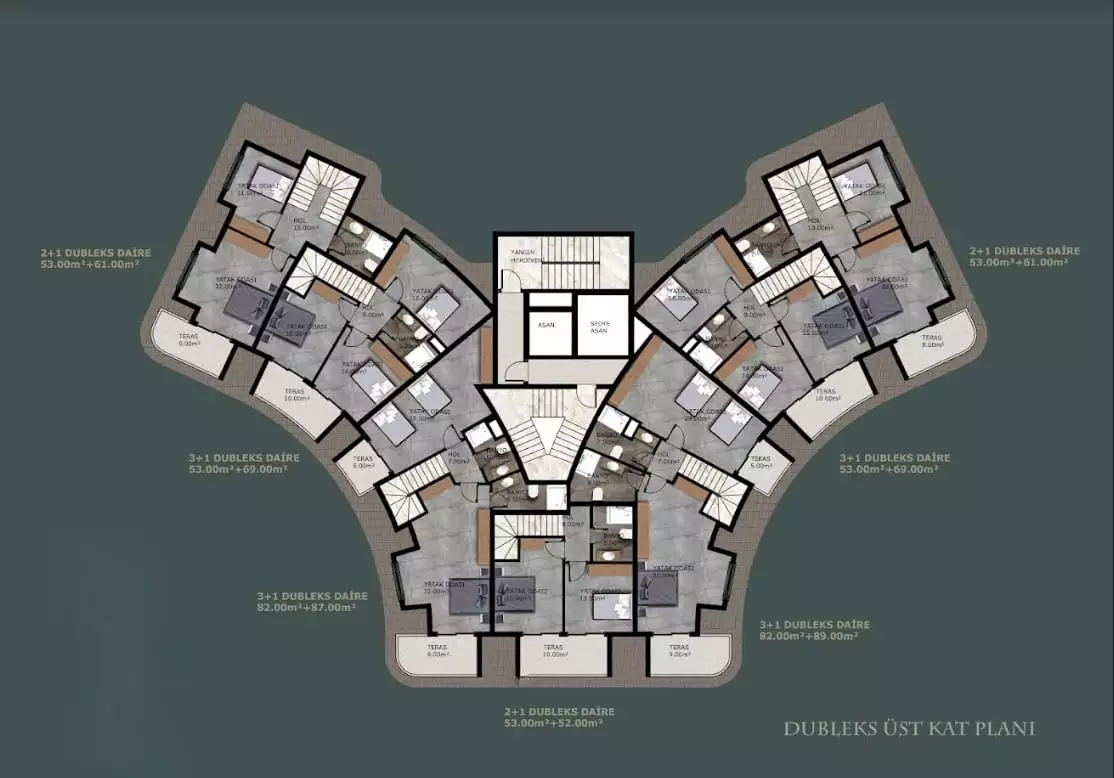 Квартира 53м² в Турции, Махмутлар. Стоимостью 135000€ аренда фото-19