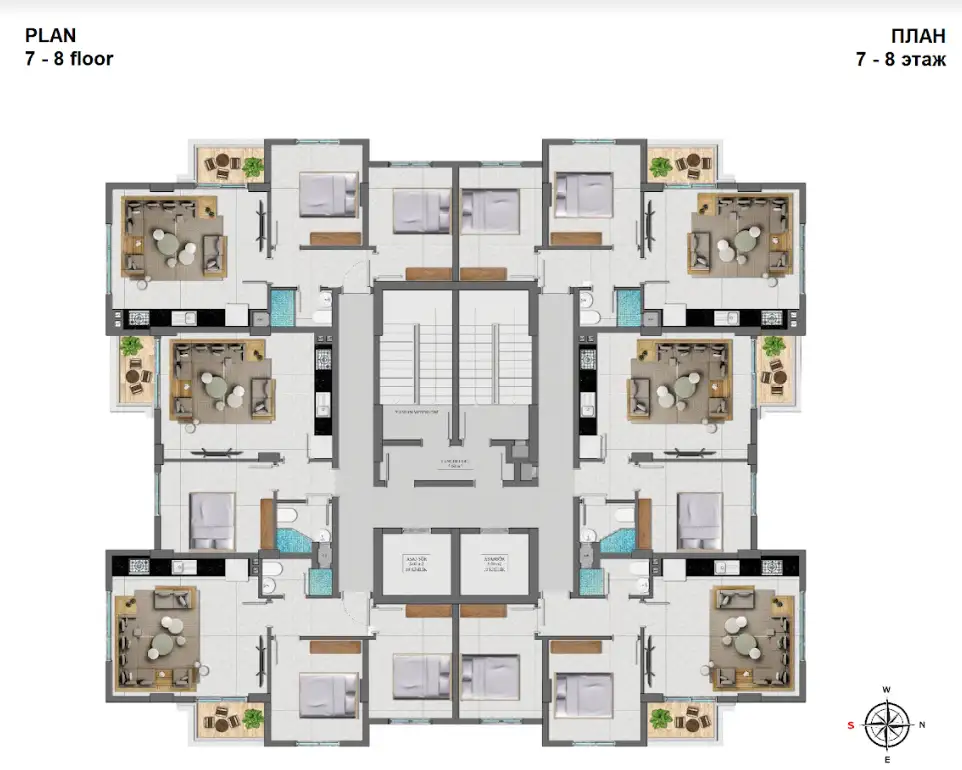 Квартира 65м² в Турции, Махмутлар. Стоимостью 137000€ аренда фото-29