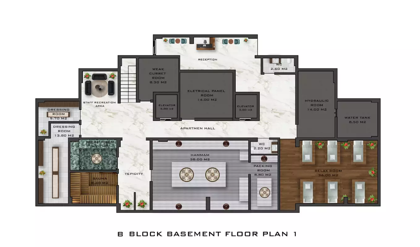 Квартира 52м² в Турции, Махмутлар. Стоимостью 132000€ аренда фото-26