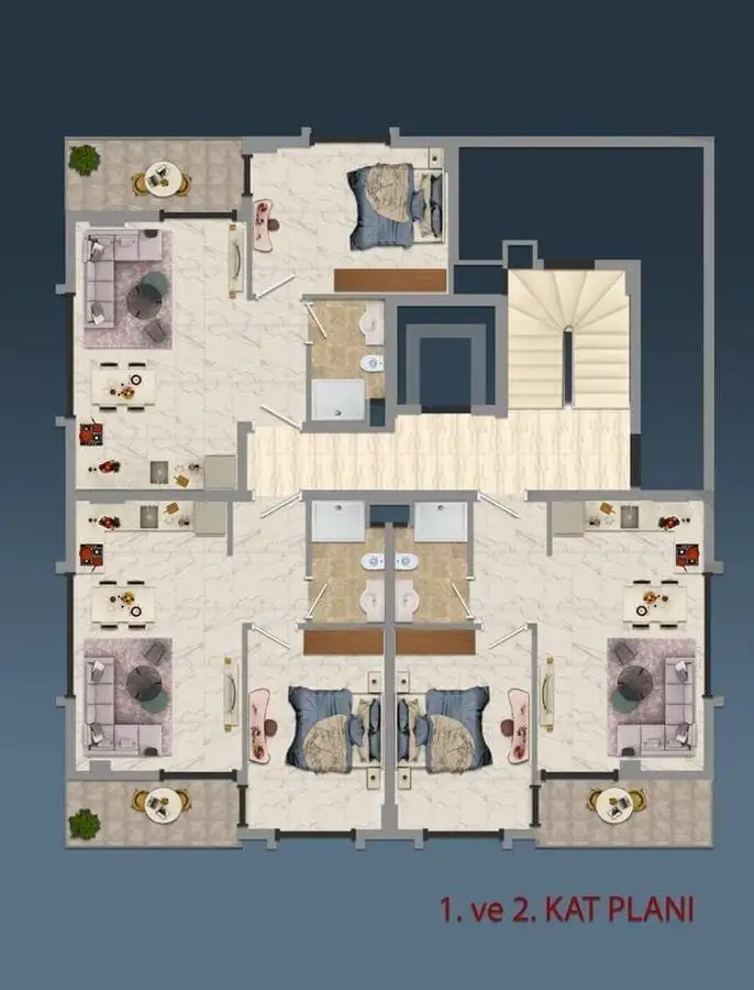 Пентхаус 50м² в Турции, Кестель. Стоимостью 155000€ аренда фото-22