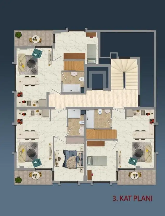 Пентхаус 50м² в Турции, Кестель. Стоимостью 155000€ аренда фото-23