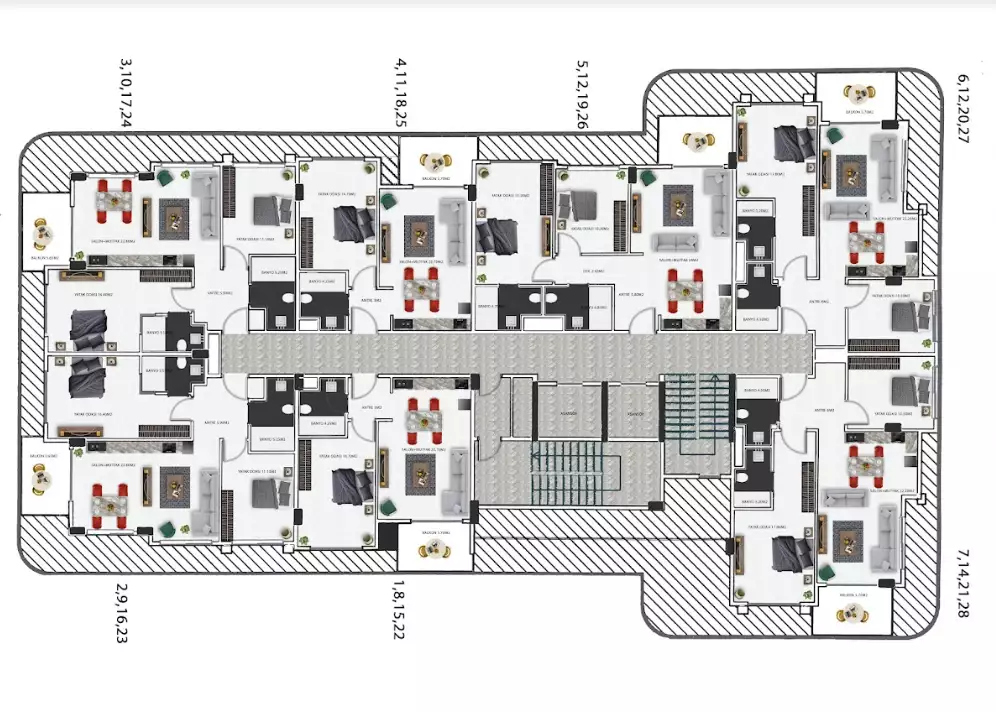 Квартира 90м² в Турции, Кестель. Стоимостью 272000€ аренда фото-26