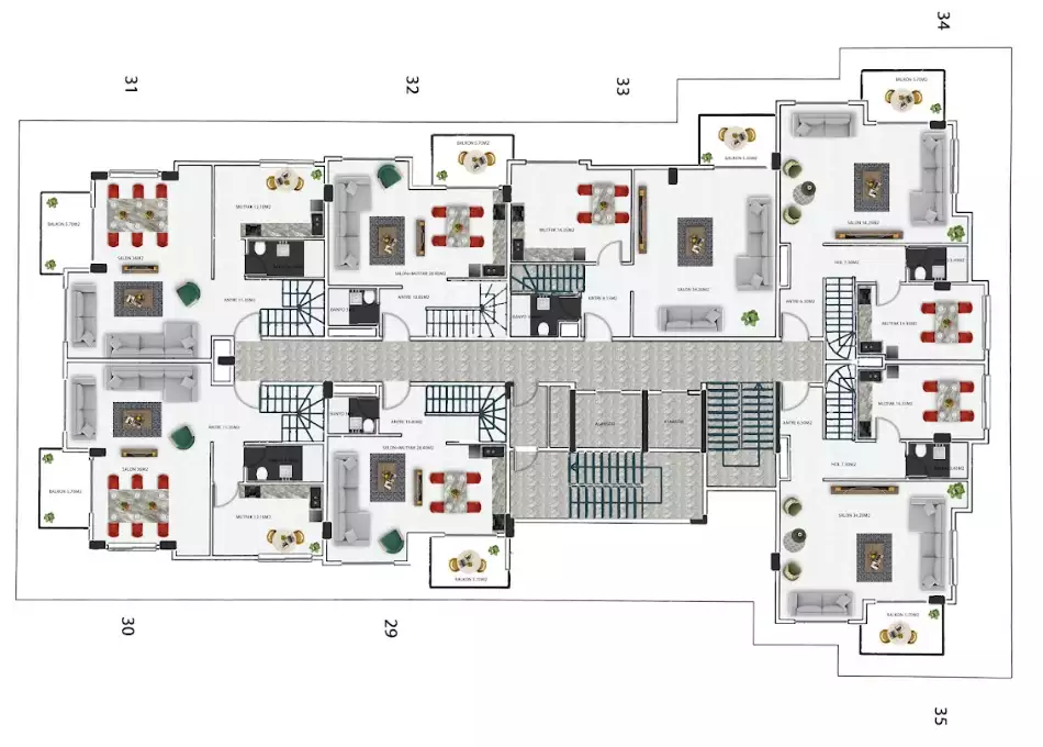 Квартира 90м² в Турции, Кестель. Стоимостью 272000€ аренда фото-27