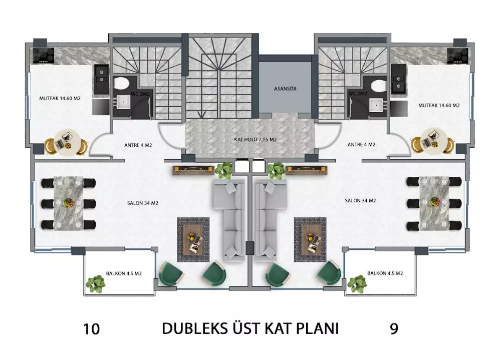 Квартира 90м² в Турции, Кестель. Стоимостью 272000€ аренда фото-30