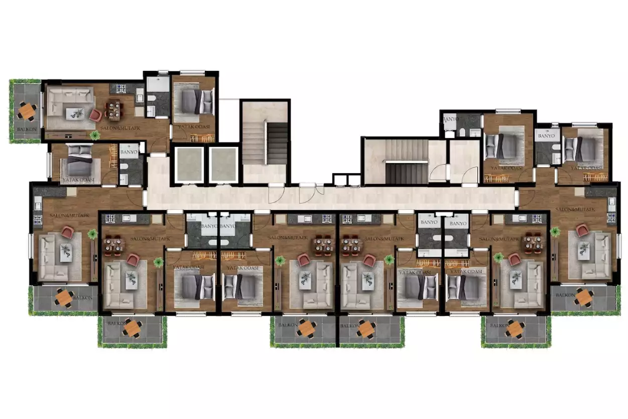 Пентхаус 48м² в Турции, Тосмур. Стоимостью 170000€ аренда фото-26