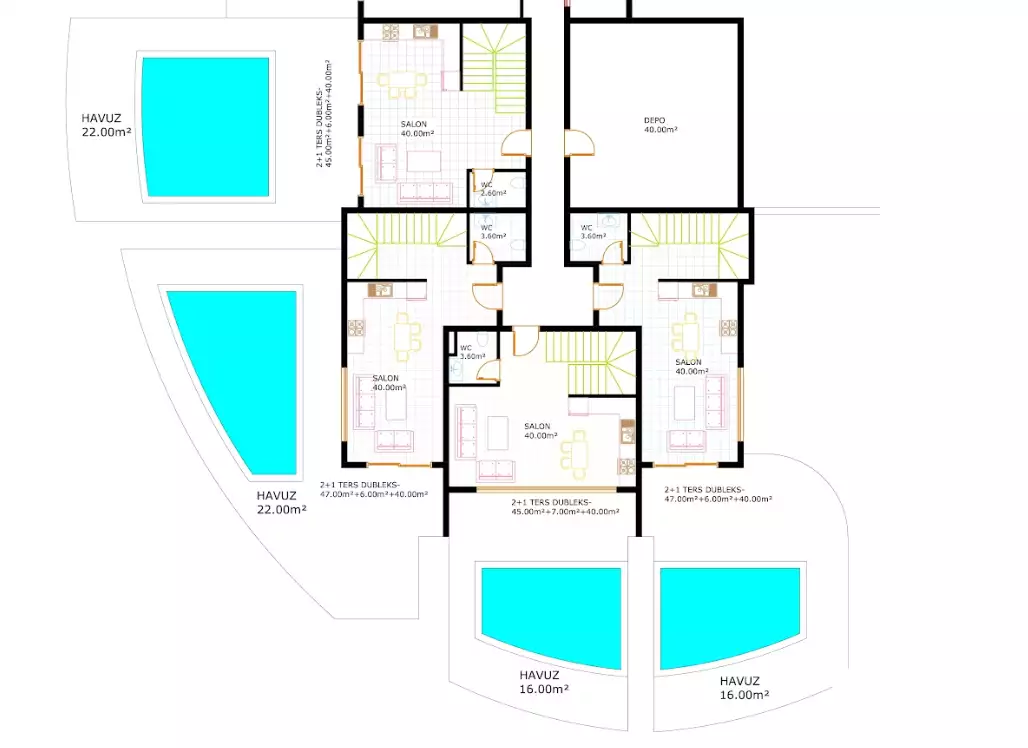 Таунхаус 51м² в Турции, Оба. Стоимостью 154000€ аренда фото-26