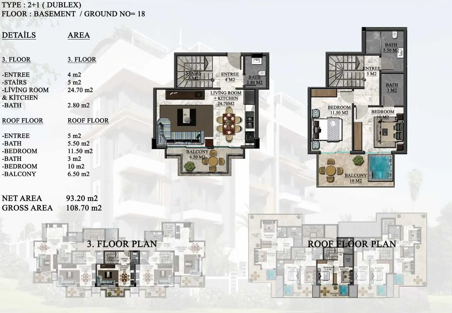 Таунхаус 50м² в Турции, Оба. Стоимостью 180000€ аренда фото-28
