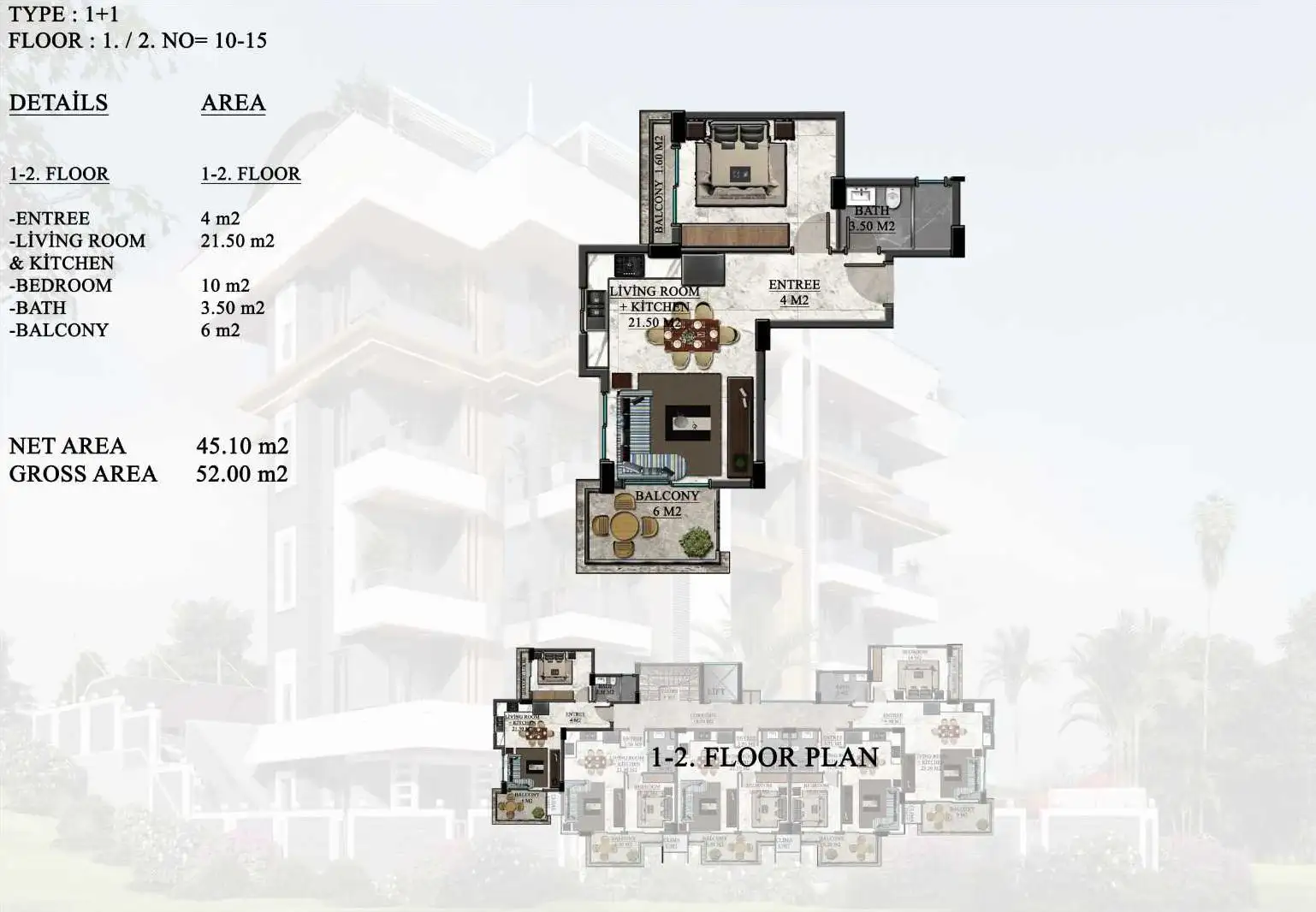 Таунхаус 50м² в Турции, Оба. Стоимостью 180000€ аренда фото-31