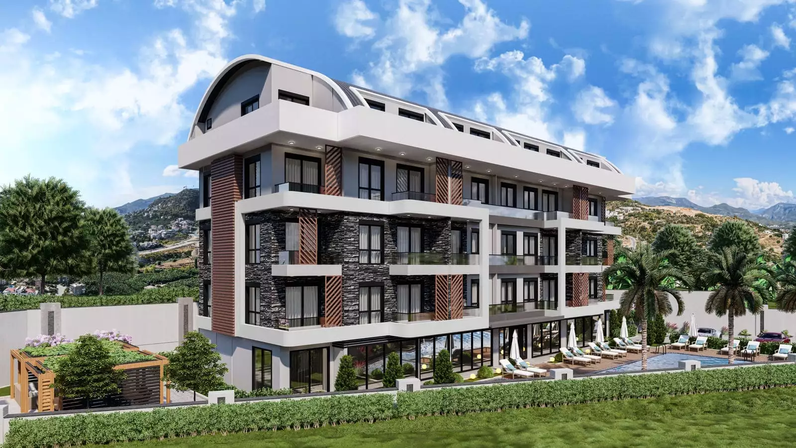 Квартира 46м² в Турции, Джикджилли. Стоимостью 167000€ аренда фото-3