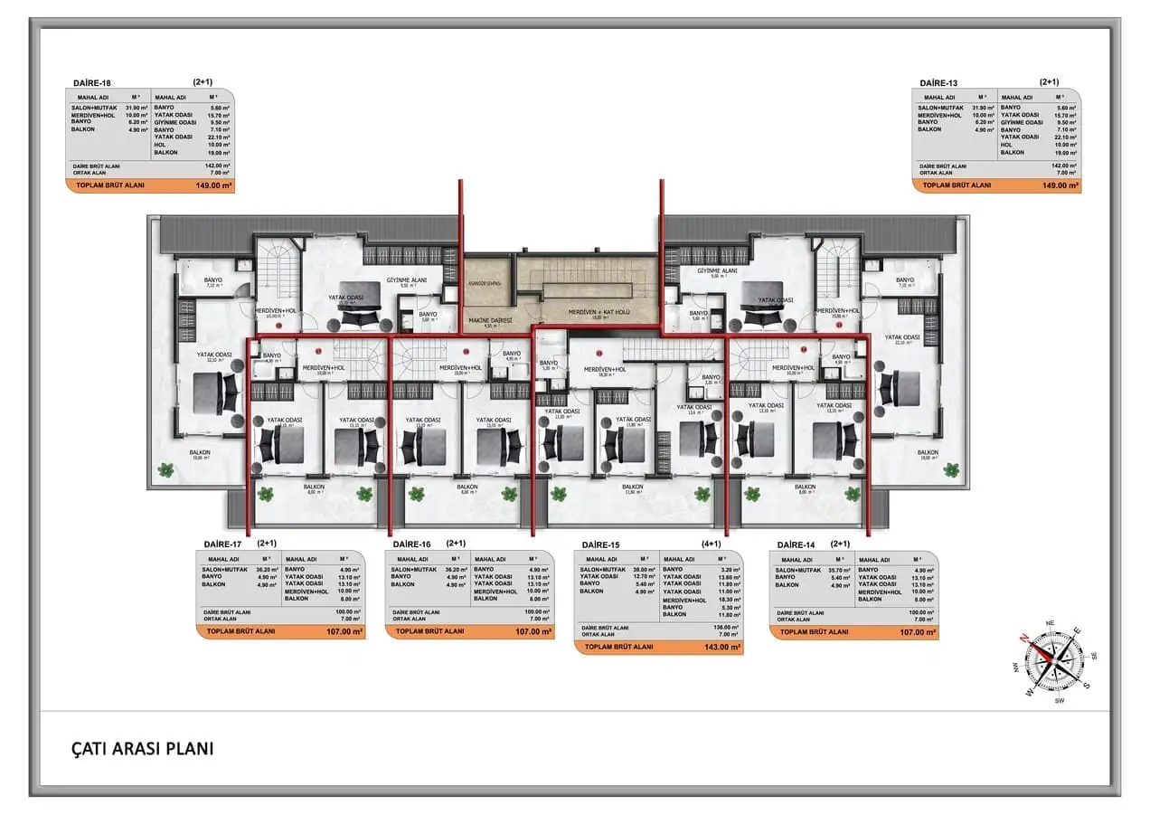 Квартира 46м² в Турции, Джикджилли. Стоимостью 167000€ аренда фото-30