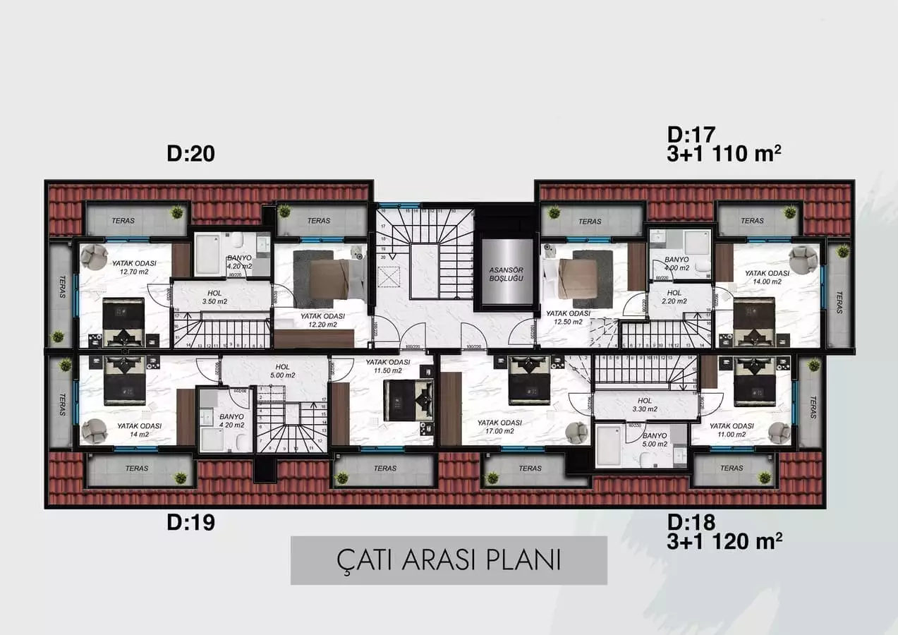Квартира 49м² в Турции, Аланья. Стоимостью 220000€ аренда фото-24