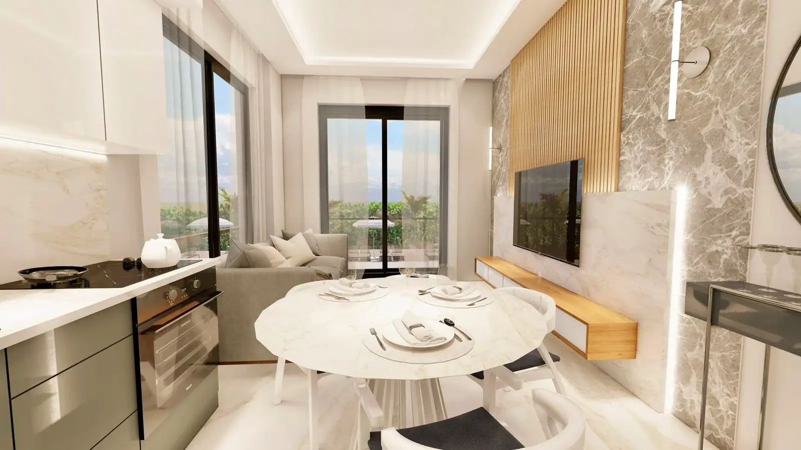 Квартира 55м² в Турции, Конаклы. Стоимостью 111500€ аренда фото-23