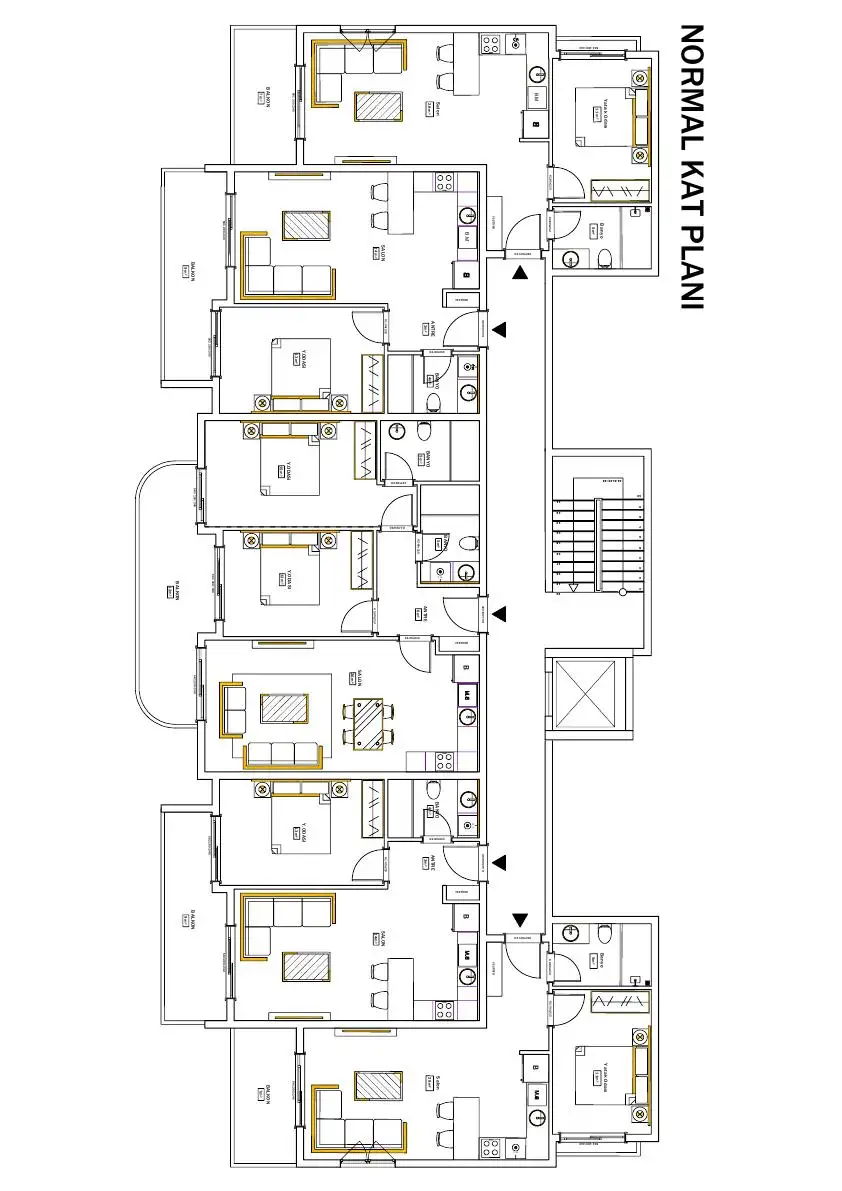 Квартира 50м² в Турции, Конаклы. Стоимостью 100000€ аренда фото-28