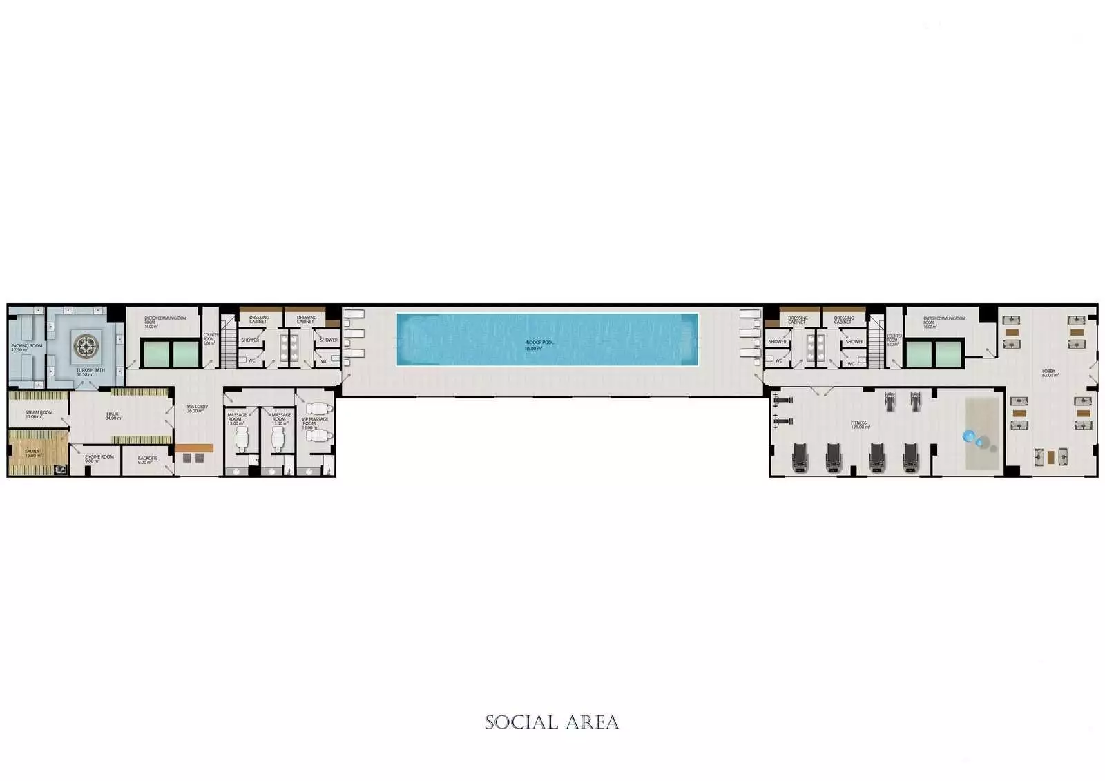 Таунхаус 55м² в Турции, Конаклы. Стоимостью 104500€ аренда фото-22