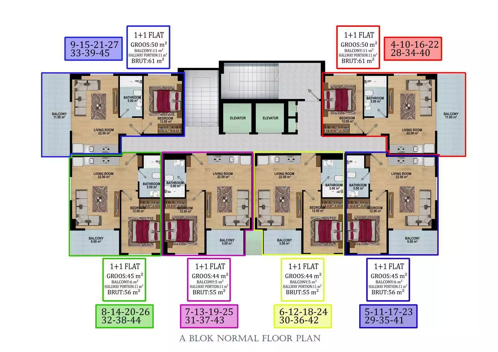 Таунхаус 55м² в Турции, Конаклы. Стоимостью 104500€ аренда фото-26