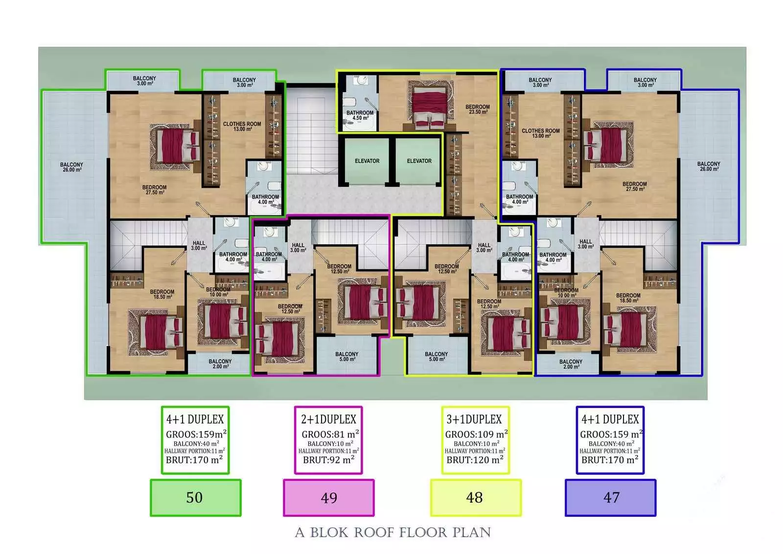 Таунхаус 55м² в Турции, Конаклы. Стоимостью 104500€ аренда фото-28