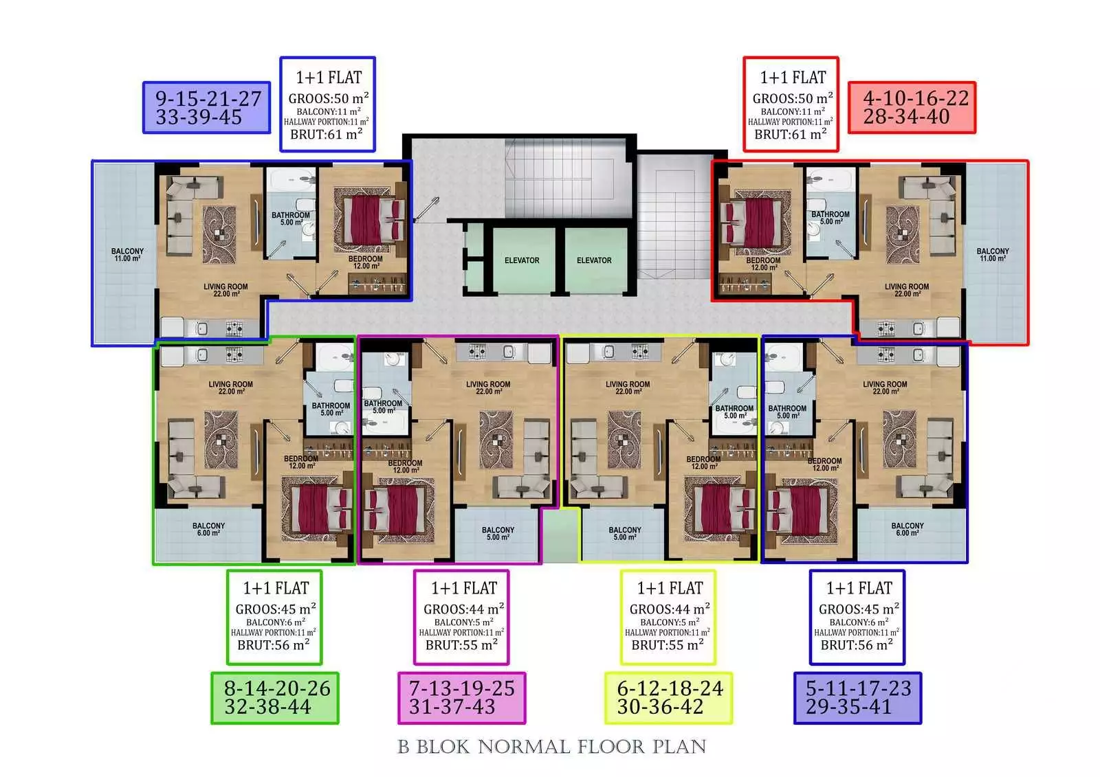 Таунхаус 55м² в Турции, Конаклы. Стоимостью 104500€ аренда фото-30