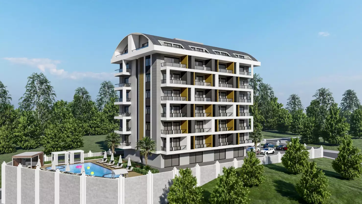 Квартира 50м² в Турции, Махмутлар. Стоимостью 105000€ аренда фото-2