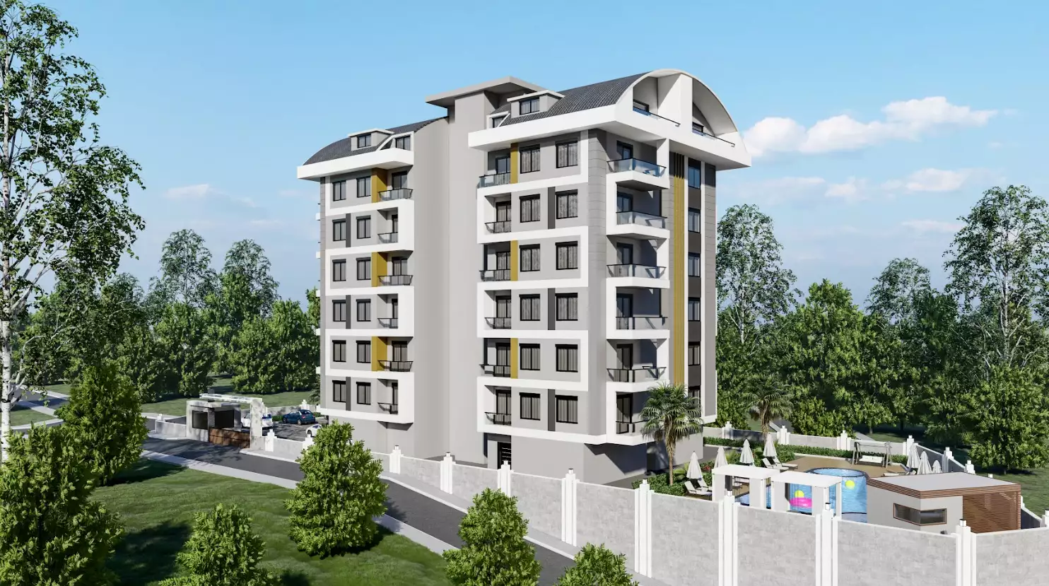 Квартира 50м² в Турции, Махмутлар. Стоимостью 105000€ аренда фото-4