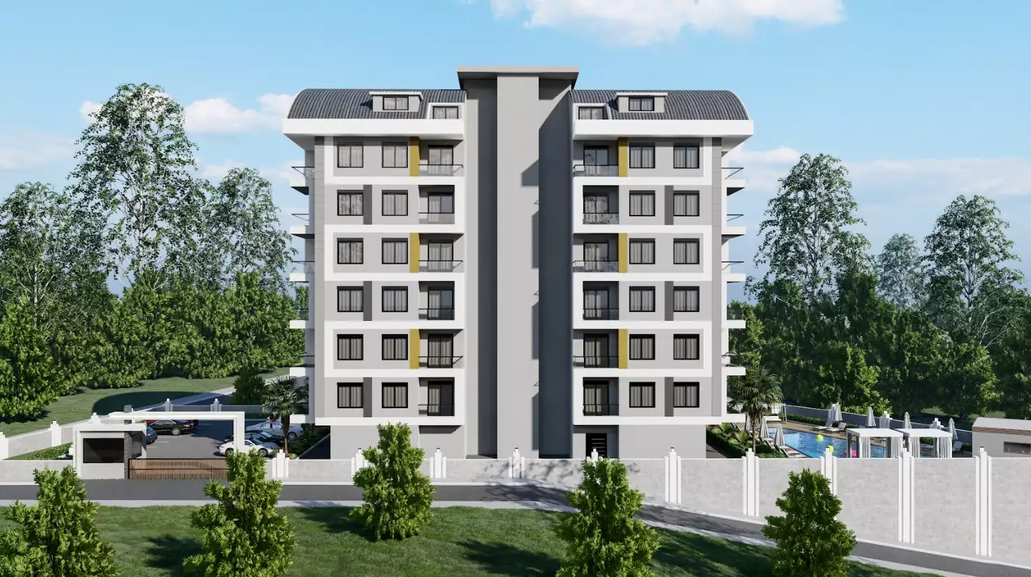 Квартира 50м² в Турции, Махмутлар. Стоимостью 105000€ аренда фото-6