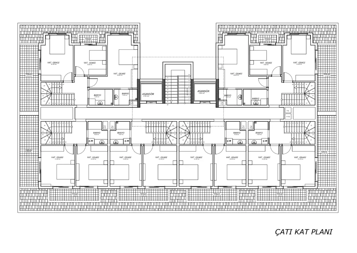 Квартира 50м² в Турции, Махмутлар. Стоимостью 105000€ аренда фото-22