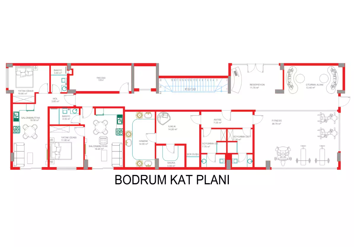 Квартира 48м² в Турции, Авсаллар. Стоимостью 95000€ аренда фото-19