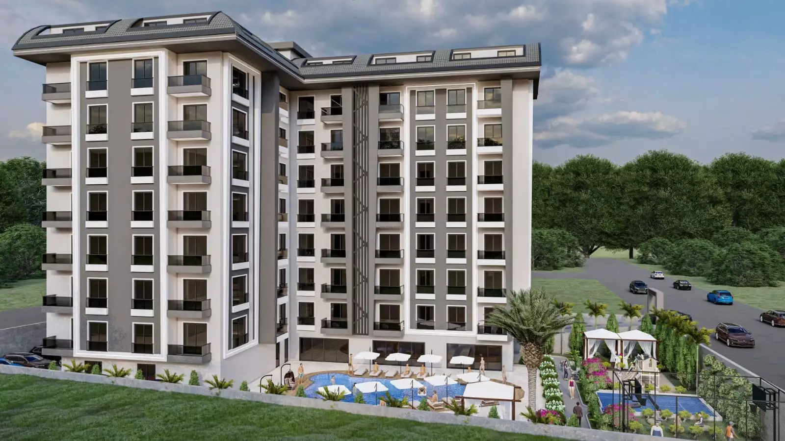 Квартира 53м² в Турции, Авсаллар. Стоимостью 110000€ аренда фото-2