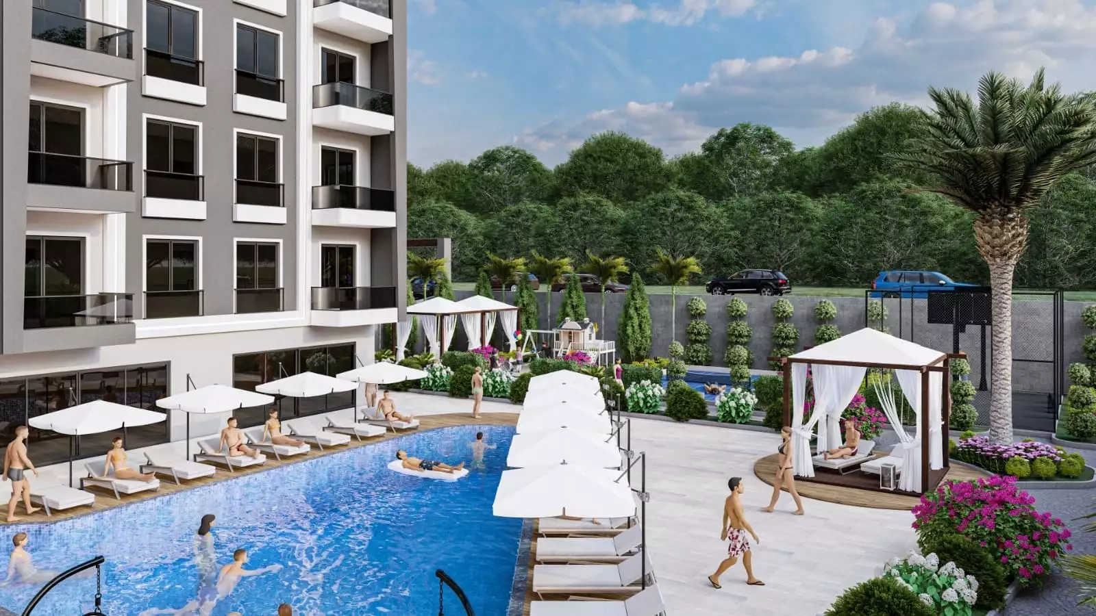 Квартира 53м² в Турции, Авсаллар. Стоимостью 110000€ аренда фото-12