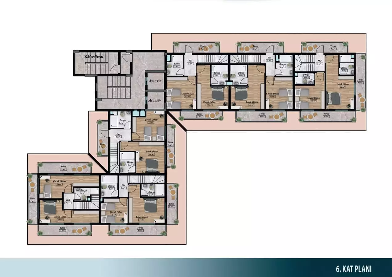 Квартира 53м² в Турции, Авсаллар. Стоимостью 110000€ аренда фото-21