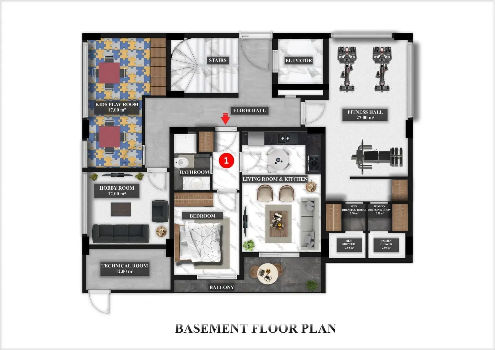 Квартира 58м² в Турции, Авсаллар. Стоимостью 95000€ аренда фото-24