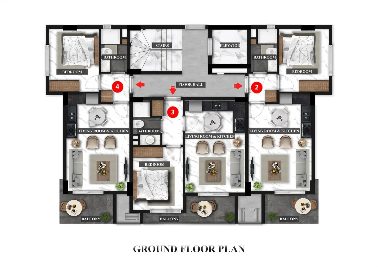 Квартира 58м² в Турции, Авсаллар. Стоимостью 95000€ аренда фото-25
